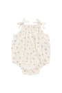 Organic Cotton Cassie Playsuit | Simple Flowers Egret