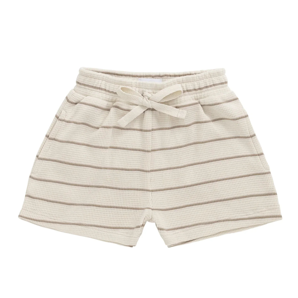 Jamie Kay Waffle Leith Short | General Stripe Cassava/Batch