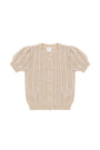 Aria Knitted Top | Oatmeal Marle