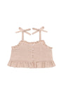 Organic Cotton Muslin Mirabel Top | Chalky Pink