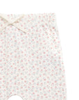 Organic Cotton Footed Pant | Posy Garden Pink