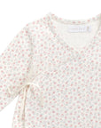 Organic Cotton Wrap Top | Posy Garden Pink