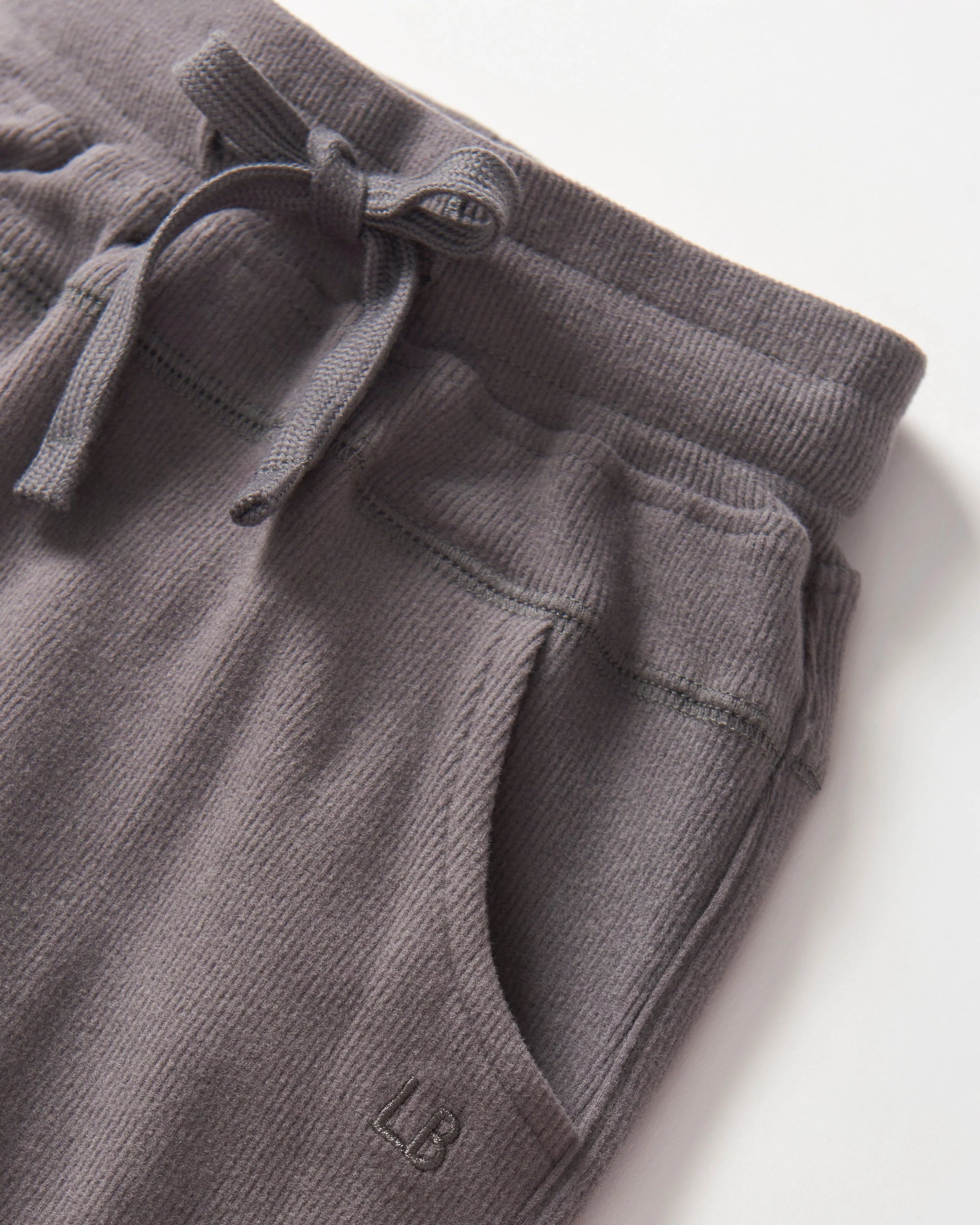 Ribbed Jogger | Graphite