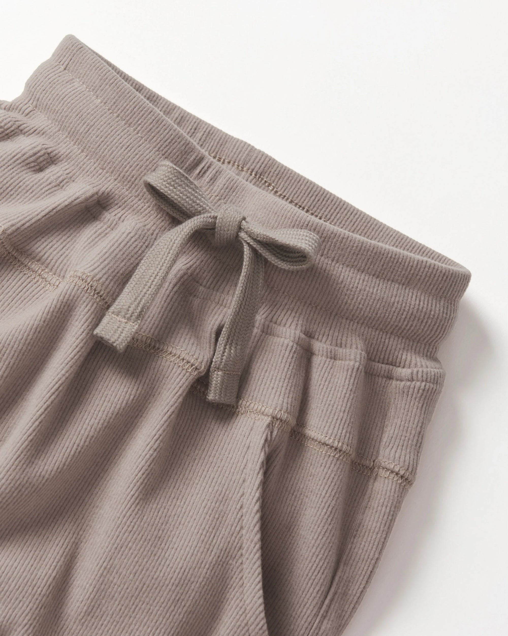 Ribbed Jogger | Mushroom