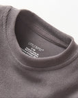 Long Sleeve Ribbed Tee | Graphite