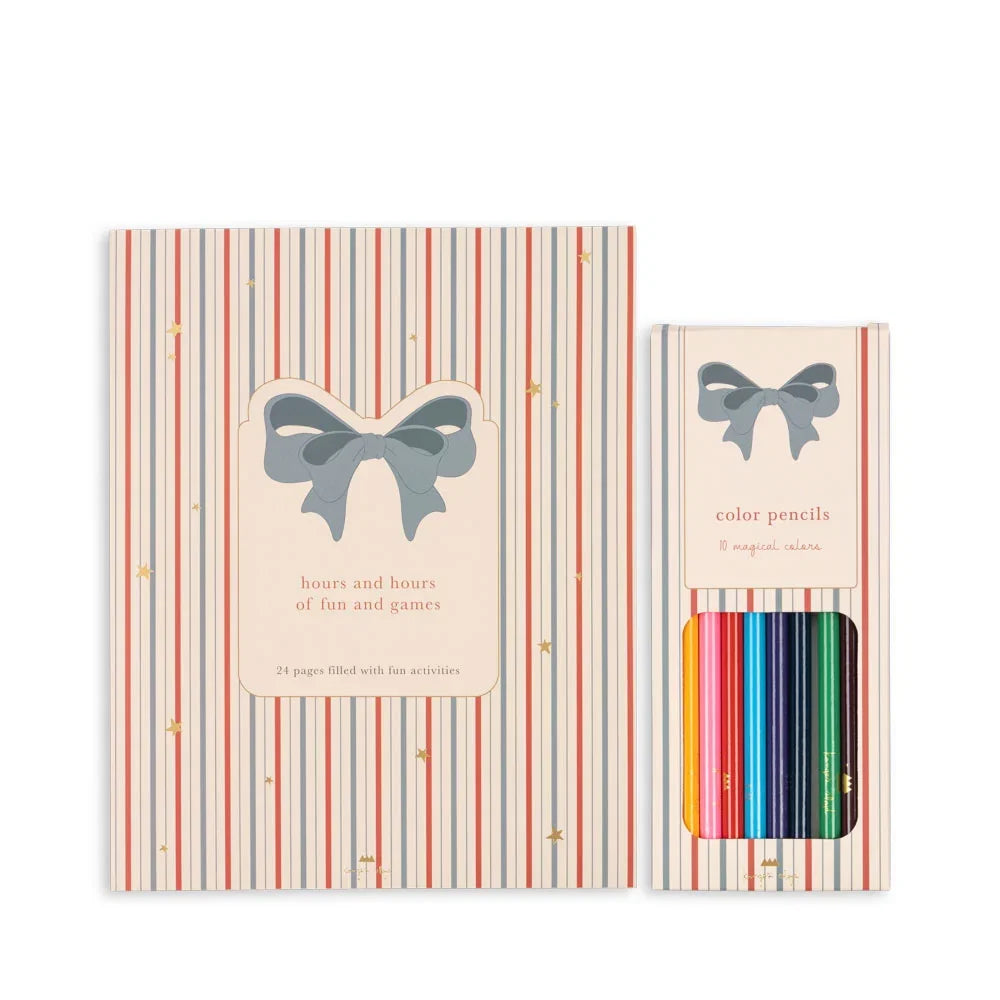 Activity Book with Color Pencils