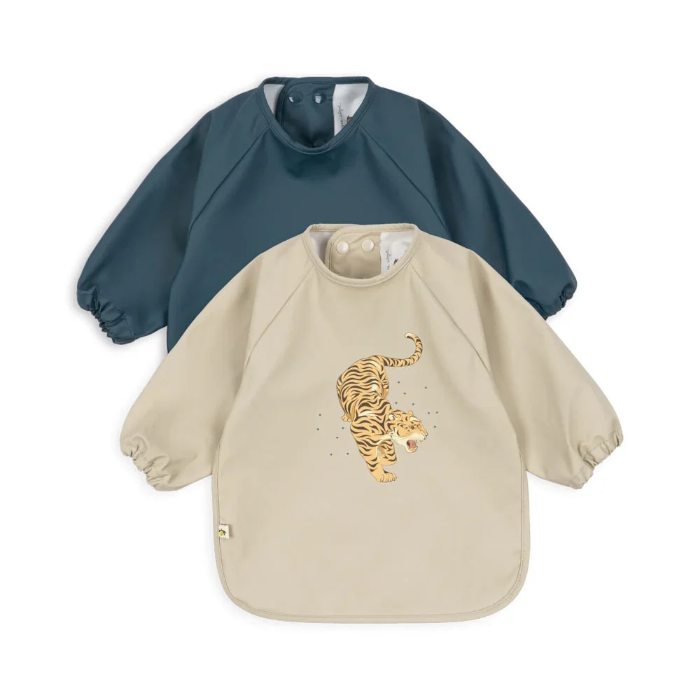 2 Pack Dinner Bib with Sleeves | Tiger Ruggito