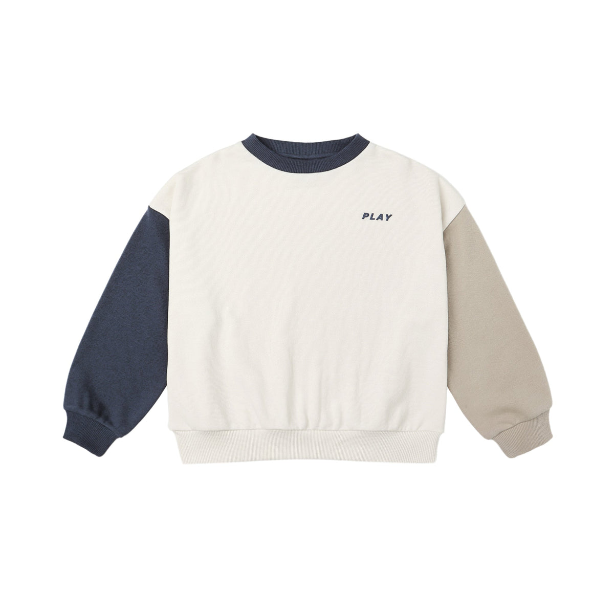 Rylee & Cru Relaxed Sweatshirt | Navy Colour Block 4-5Y