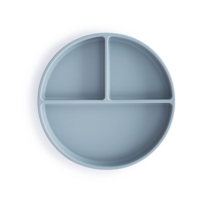 Mushie Silicone Suction Plate | Powder Blue