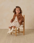 Ruffle Collar Cardigan | Heathered Cedar