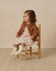 Ruffle Collar Cardigan | Heathered Cedar