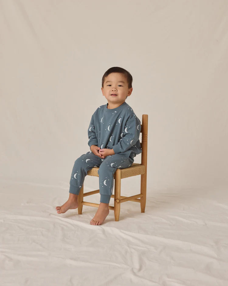 Relaxed Fleece Sweatshirt | Silver Moons