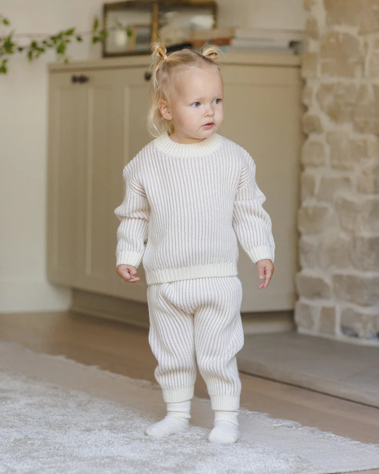 Chunky Knit Pant | Lilac