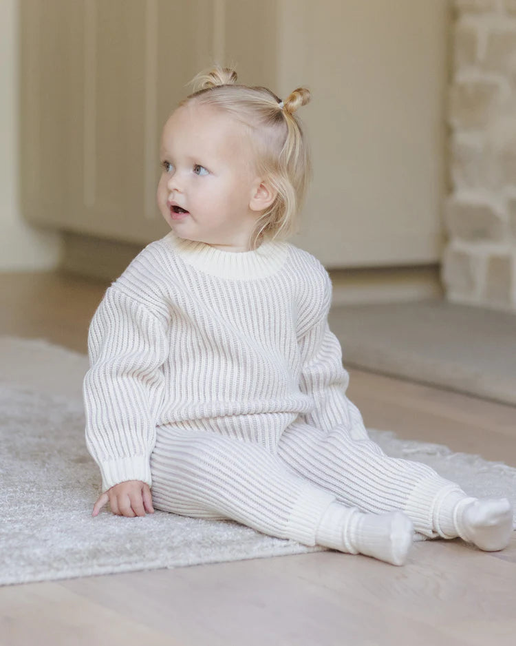 Chunky Knit Pant | Lilac