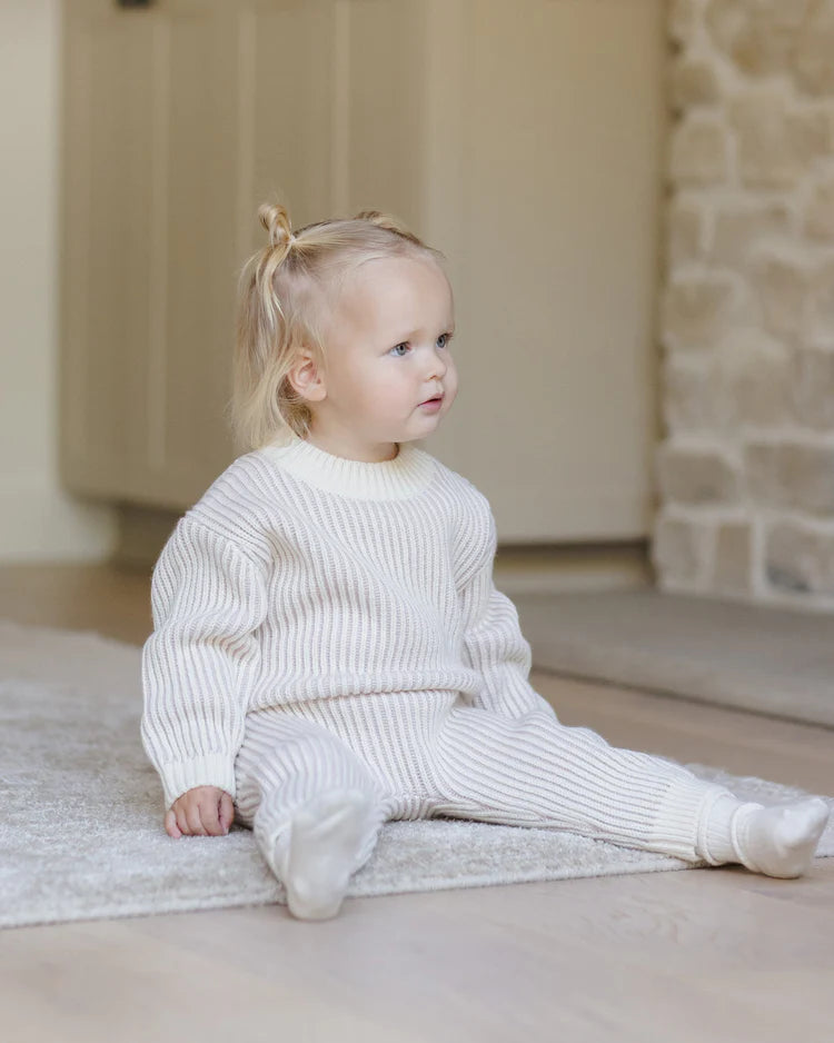 Chunky Knit Pant | Lilac