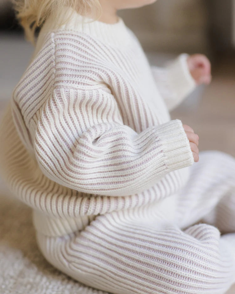 Relaxed Knit Sweater| Lilac
