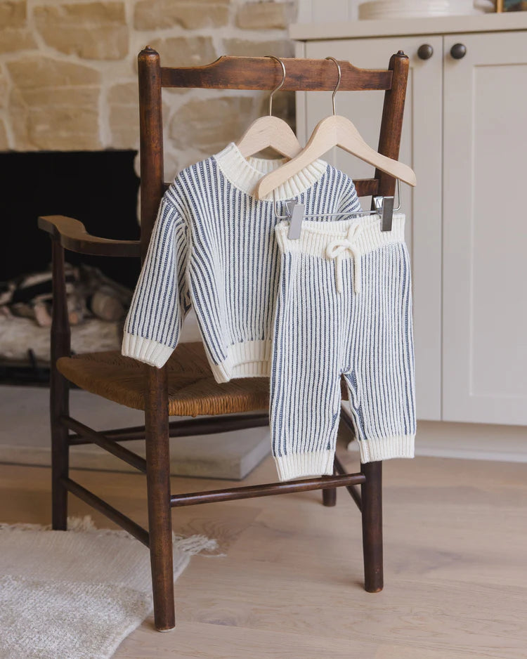 Relaxed Knit Sweater| Ocean