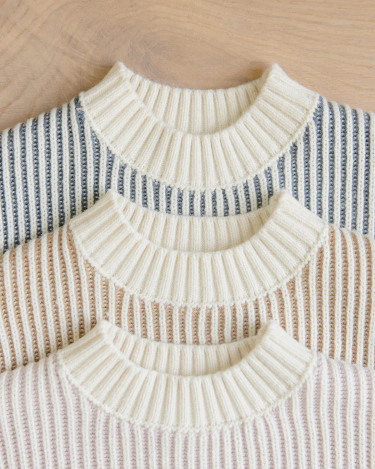 Relaxed Knit Sweater| Ocean