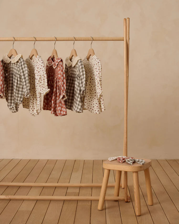 V Smocked Dress | Winter Ditsy