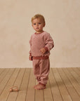 Velour Relaxed Sweatpant | Candy Stripe
