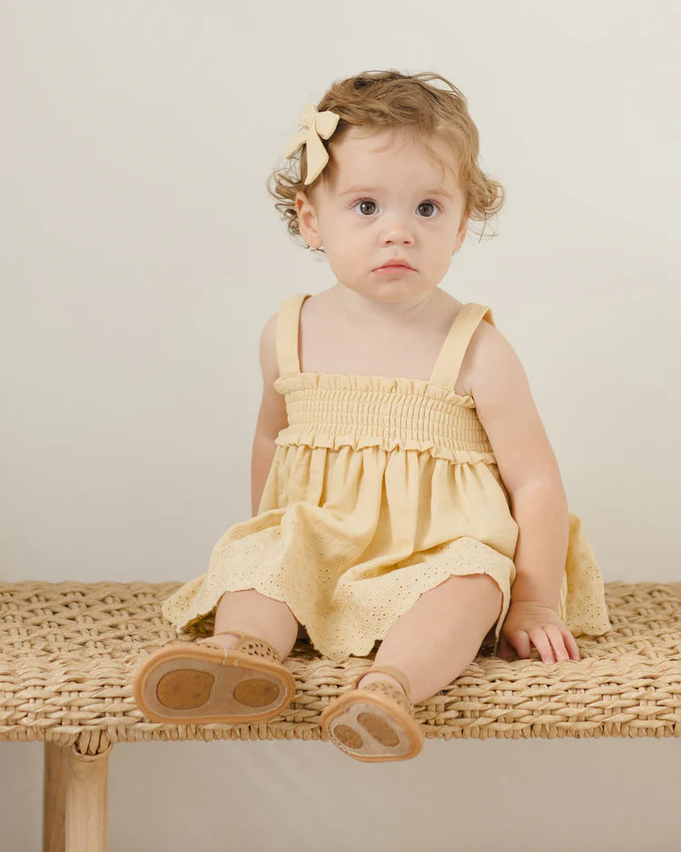 Mae Smocked Top + Bloomer Set | Yellow