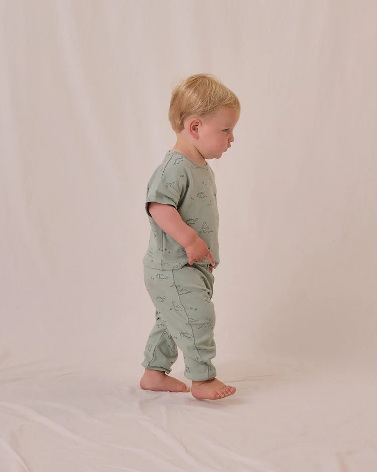 Jersey Tee + Pant Set | Dino 0-3M