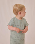 Jersey Tee + Pant Set | Dino 0-3M