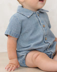 Matteo Romper || Chambray