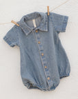 Matteo Romper || Chambray