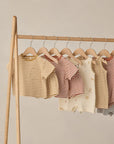 Boxy Pocket Tee + Short Set || Poppy Stripe