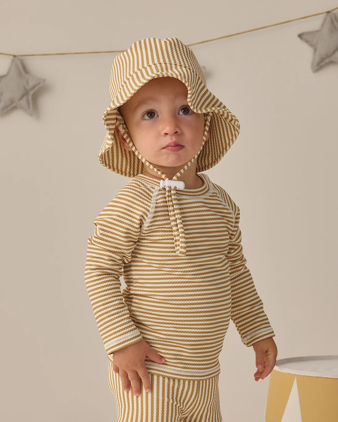 Bucket Hat || Honey Stripe Small