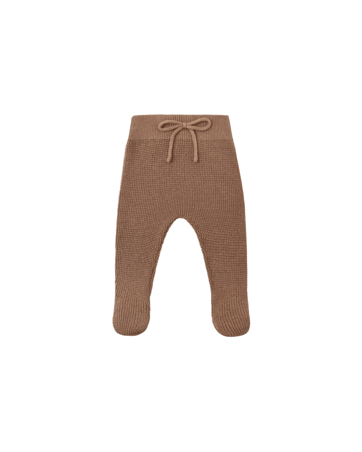 Quincy Mae Footed Knit Pant | Cocoa
