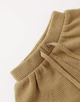 Waffle Tee & Short Set || Honey