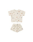 Waffle Tee & Short Set || Confetti Hears