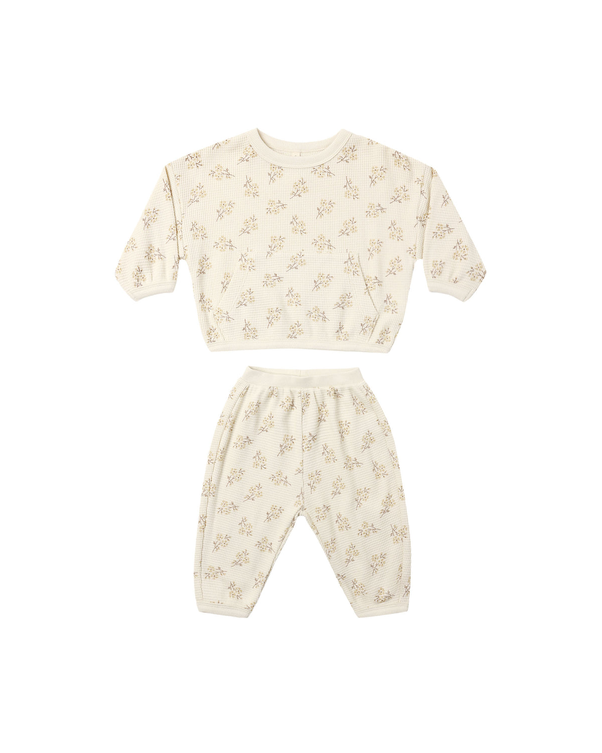 Quincy Mae Waffle Slouch Set | Meadow