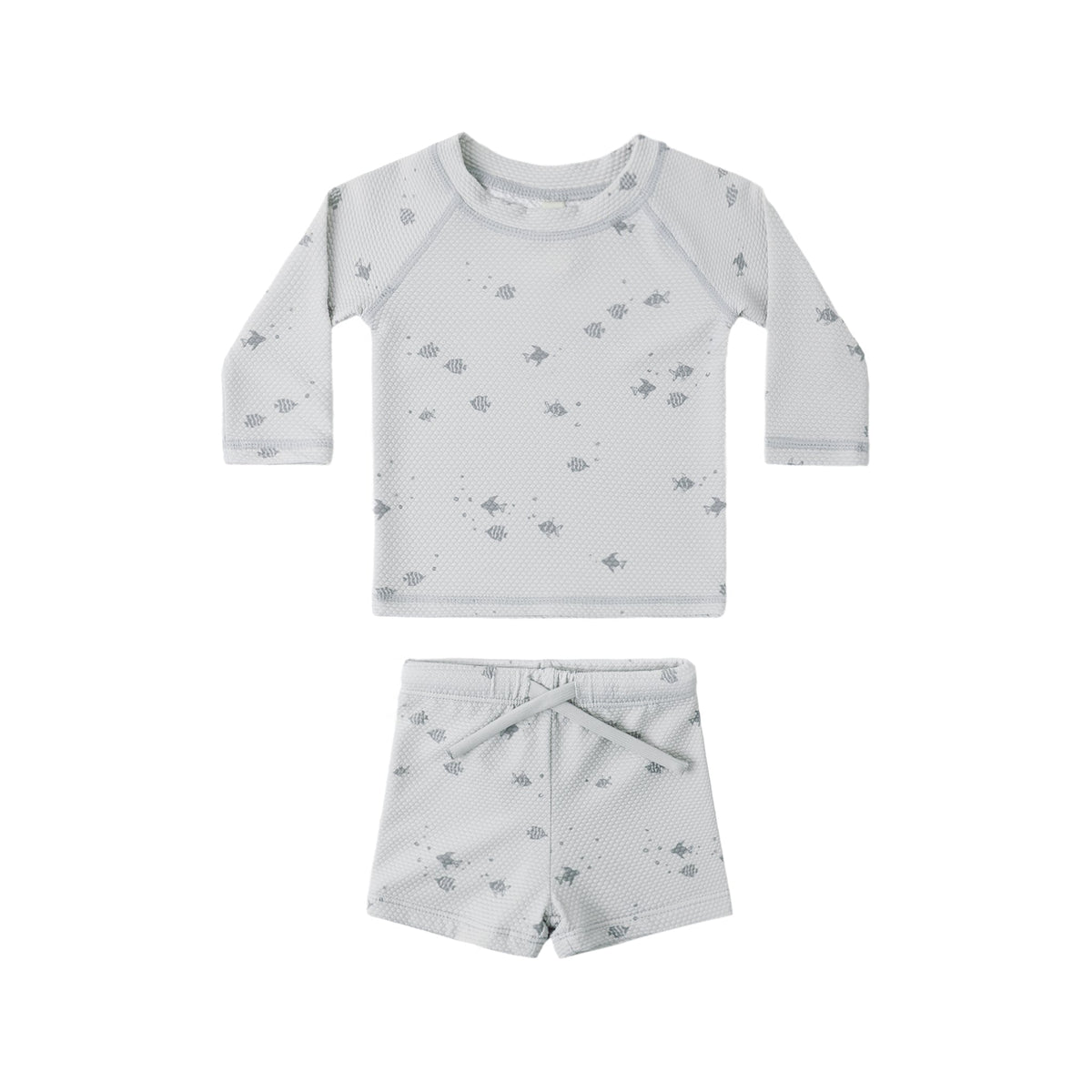Quincy Mae Finn Rashguard + Short Set | Fish
