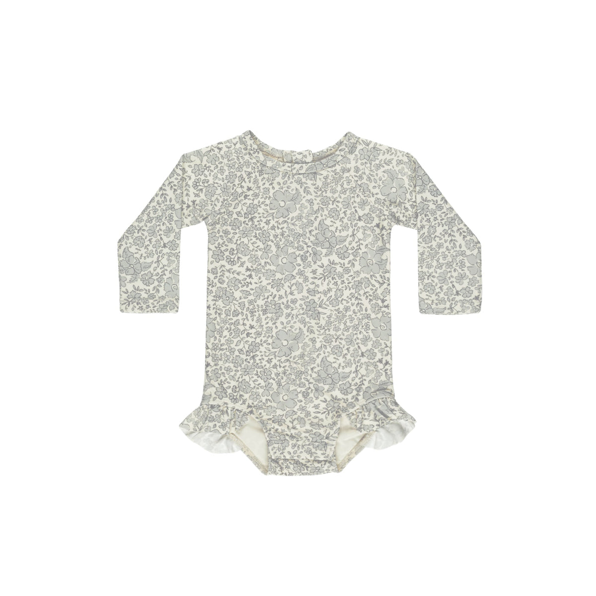 Quincy Mae Olivia Rashguard One-Piece | Blue Blossom