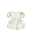 Darla Dress | Mint Stripe 0-3M
