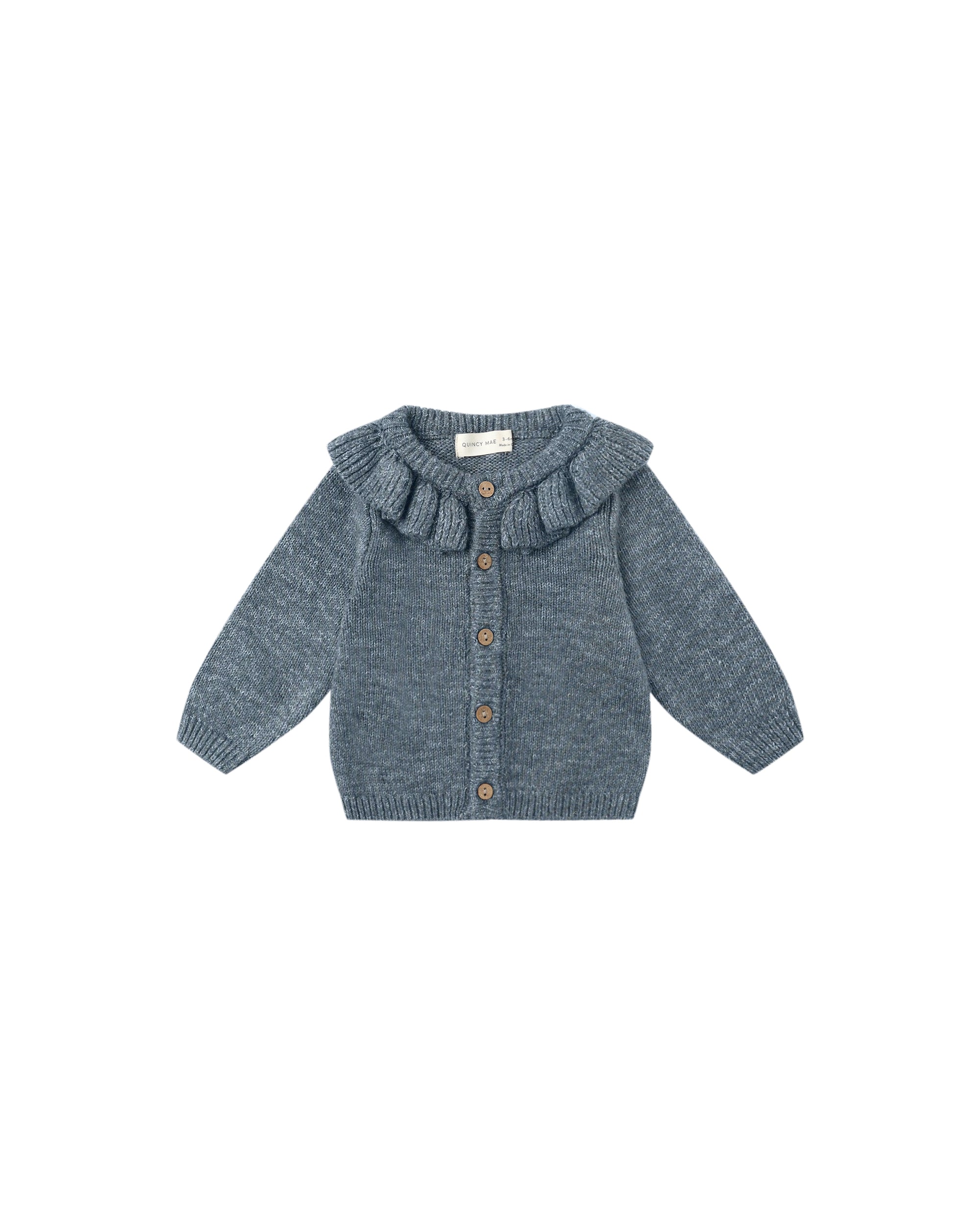Ruffle Collar Cardigan | Ocean