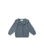 Ruffle Collar Cardigan | Ocean