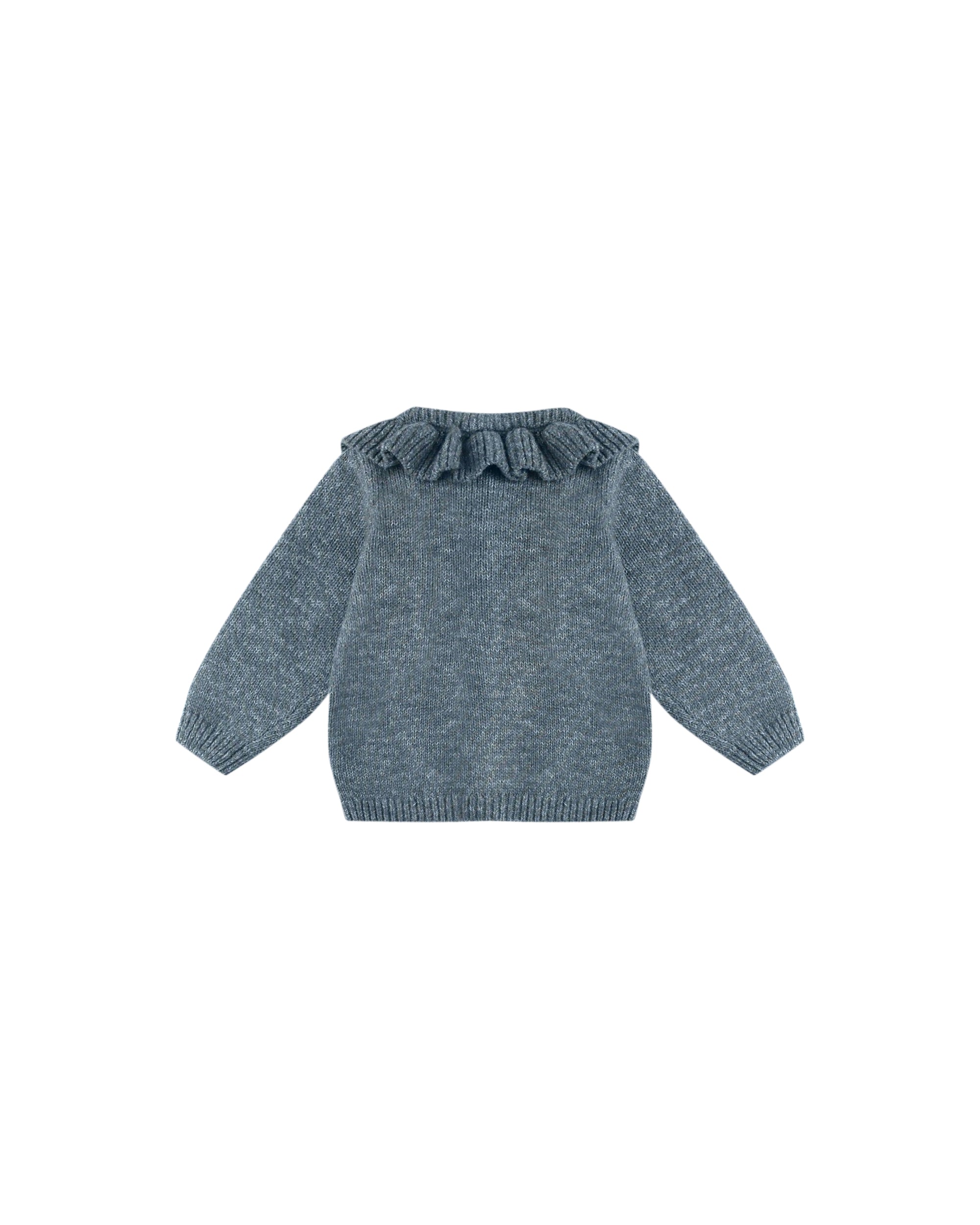 Ruffle Collar Cardigan | Ocean