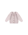 Ruffle Collar Cardigan | Lilac
