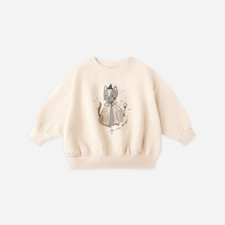 Relaxed Fleece Sweatshirt | Magic Cat