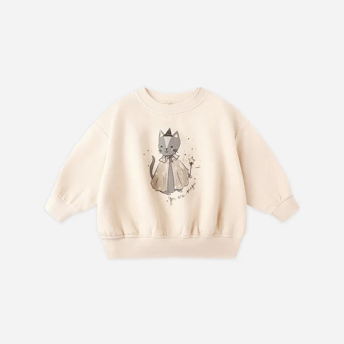 Relaxed Fleece Sweatshirt | Magic Cat