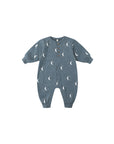 Relaxed Fleece Jumpsuit | Silver Moons