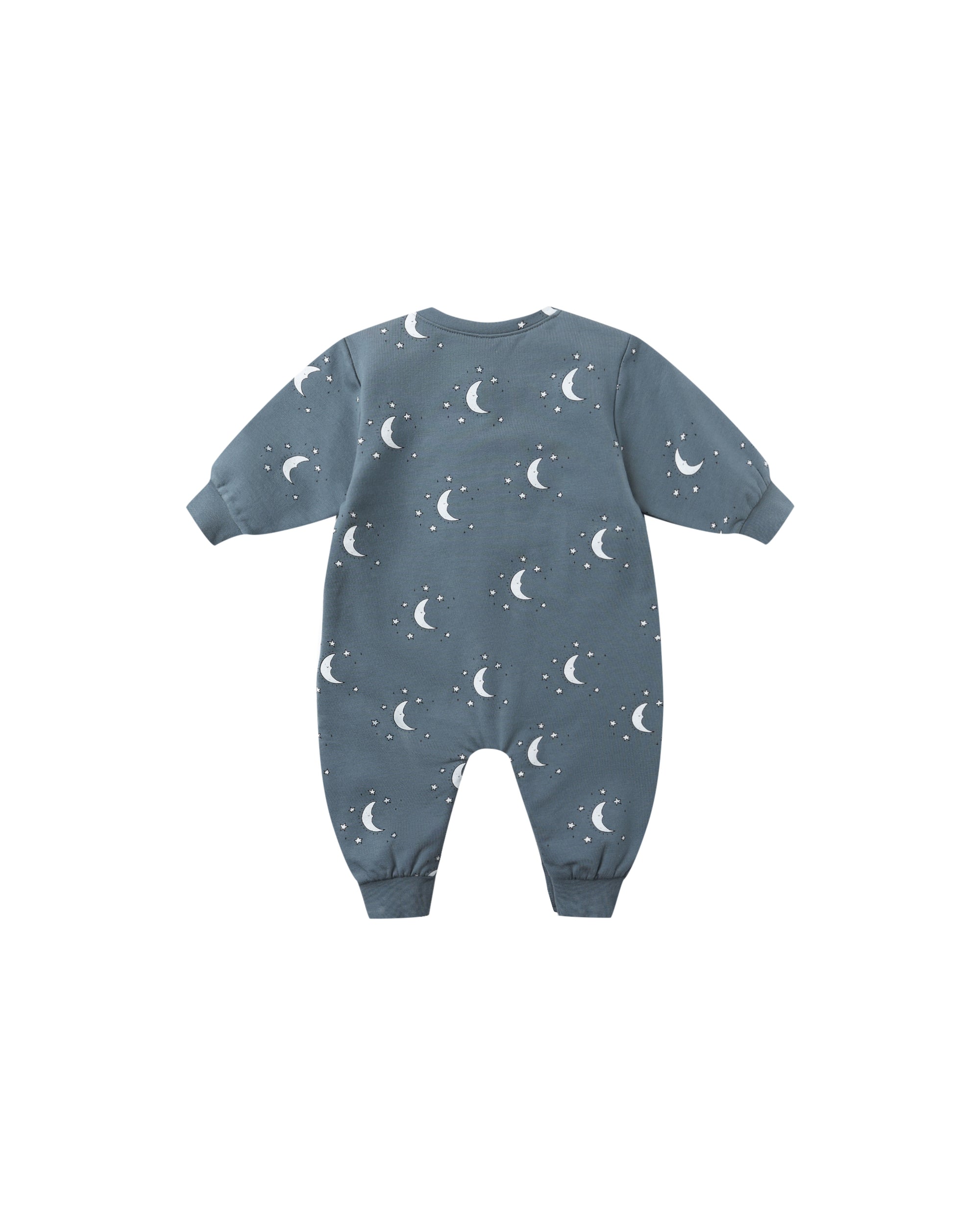 Relaxed Fleece Jumpsuit | Silver Moons