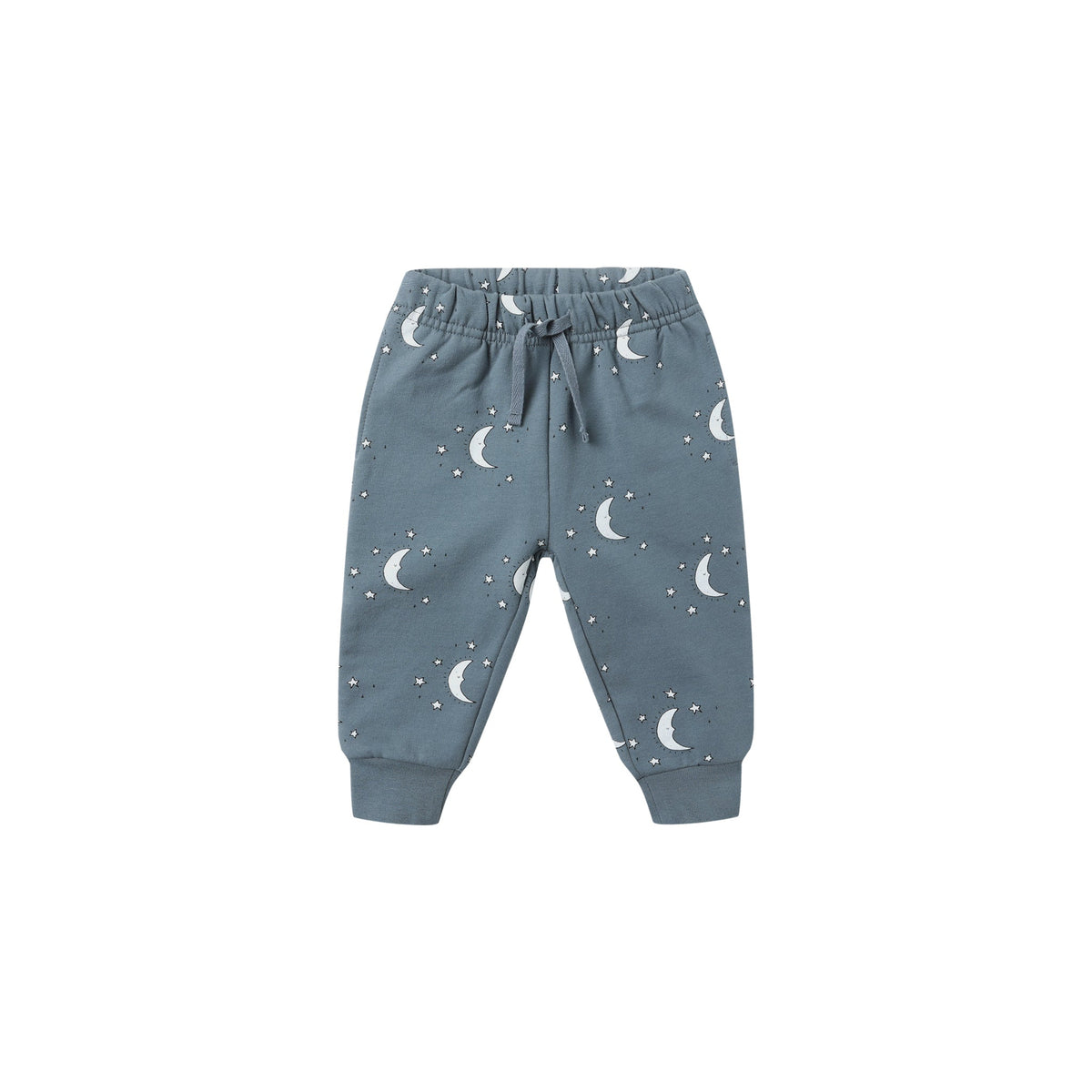 Quincy Mae Relaxed Fleece Sweatpant | Silver Moons (4-5Y)