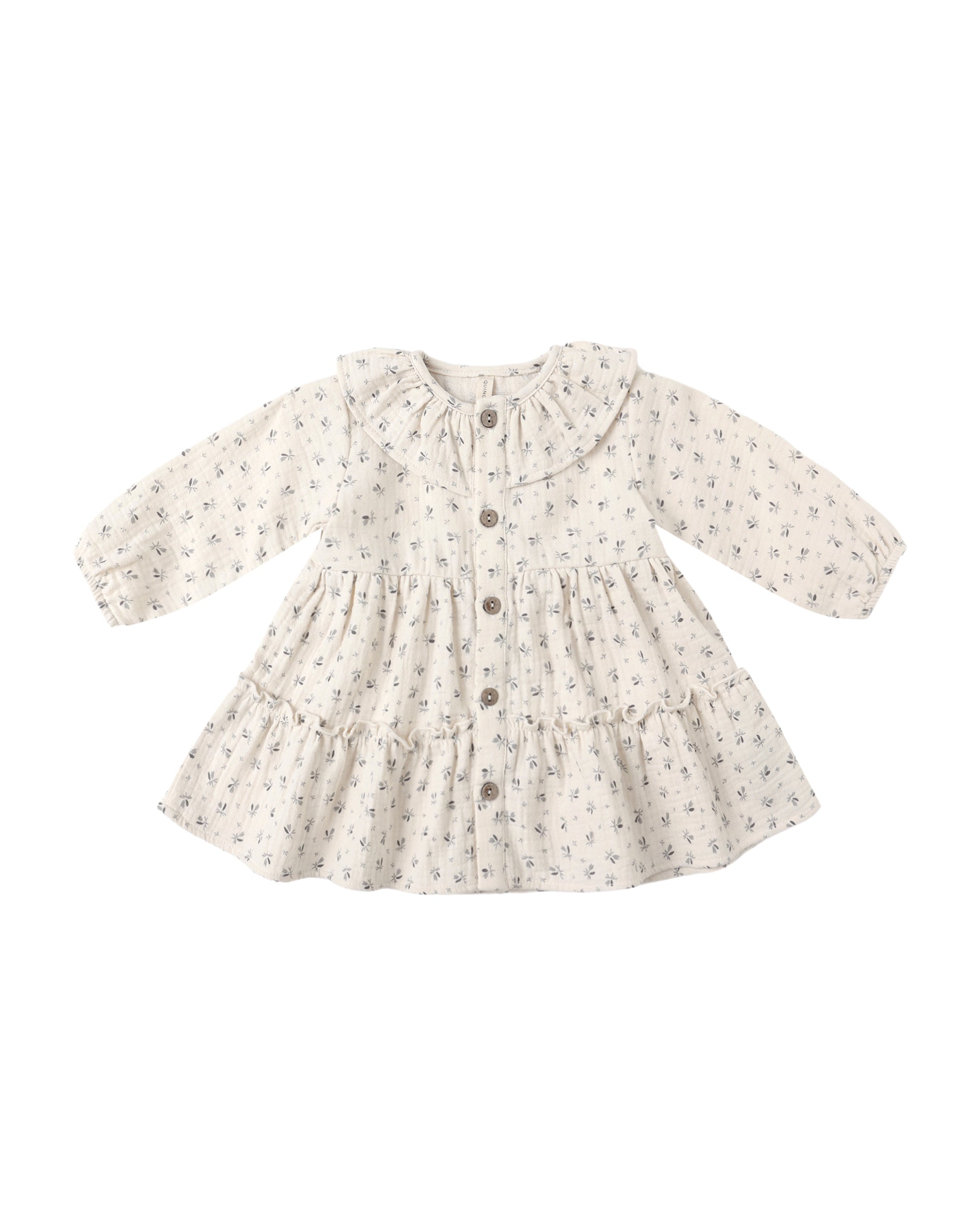 Ruffle Collar Button Dress | Bluebell