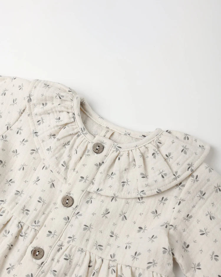 Ruffle Collar Button Dress | Bluebell