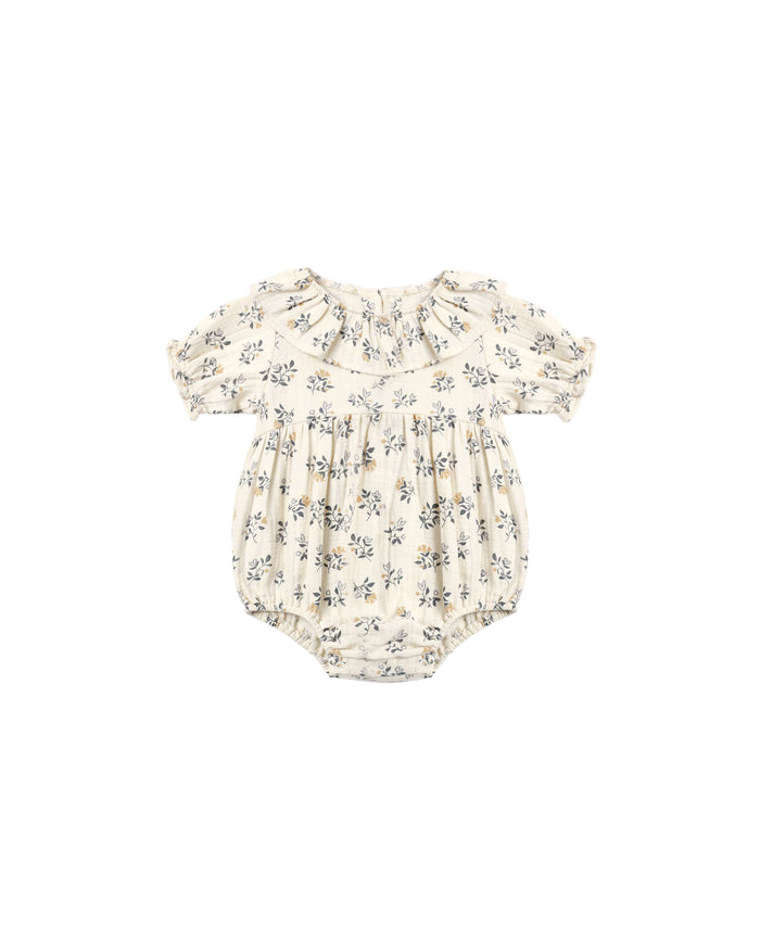 Quincy Mae Collared Romper | French Floral